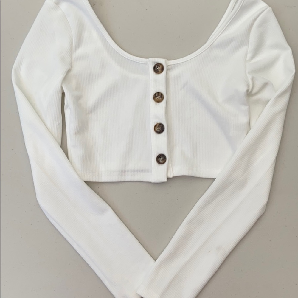 Crop Long Sleeve Short